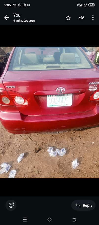 A picture of Awoo Toyota Corolla LE year 2007 first body Tok standard