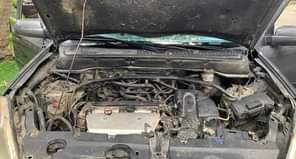 A picture of Clean Nigerian Used Grey Honda CRV 2003