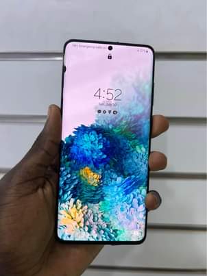 A picture of Samsung S20 plus 128gb 12gb eSIM at only 650k WhatsApp
