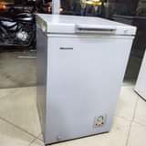 A picture of Hisense freezer 100litres mpyaa sana 410 000 0716691688 whatsaap calls