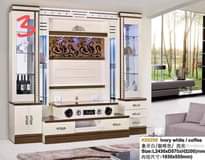 A picture of Cup board and TV stands