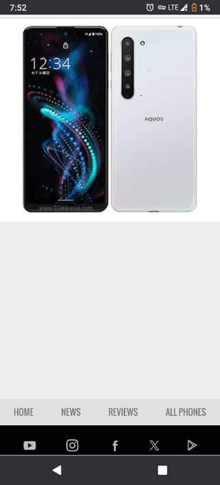 A picture of Aquos R5G camera glass needed