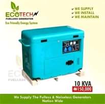 A picture of Ecotech fuelless Generator