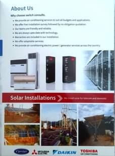 A picture of ELECTRICAL INSTALLATIONS AC INSTALLATIONS PLUS SERVICING FOR FREE