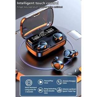 A picture of LED Display Earphones With Mic 9D Stereo Bluetooth Headset