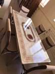 A picture of Modern Adjustable glass dining Tables with 6 seater at affordable