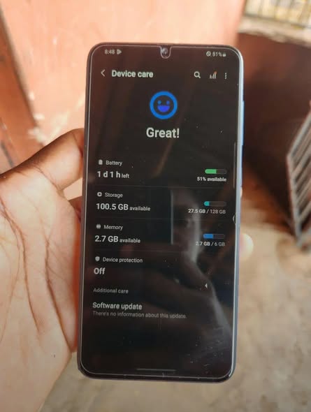 A picture of Samsung A70