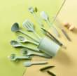 A picture of 1pc kitchen utensils silicone cooking ladle spatulas spoons brush whinsk