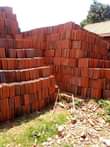 A picture of Quality clay products like maxpans half bricks partion blocks roofing