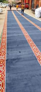 A picture of Woolen carpet and mosque carpets