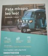 A picture of MKOPO LEO LEO WA PIKIPIKI BAJAJI NA SIMU.