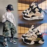 A picture of kids clothes and shoes