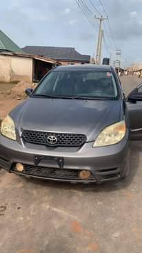 A picture of Toyota matrix 2004 model for sale the car is very