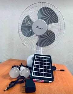 A picture of Solar rechargeable table fan for sell