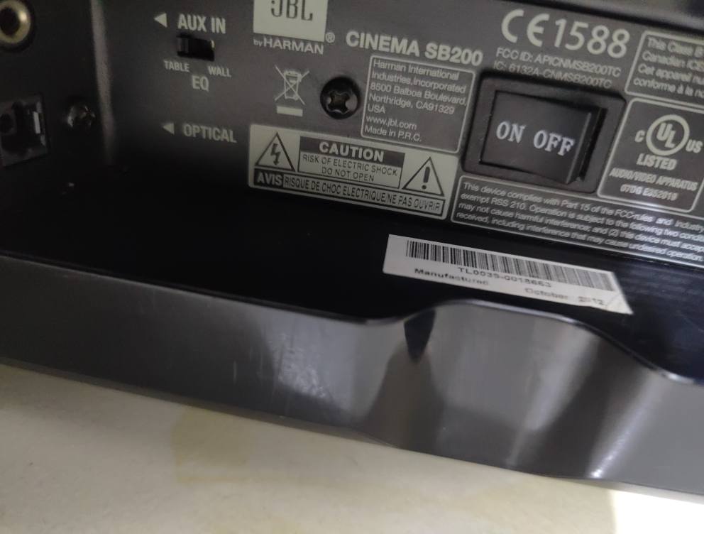 A picture of JBL All in one sound bar with great sound output.