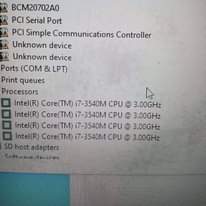 A picture of Five dell laptops one i7 and four i5 all 320gb