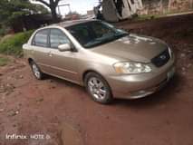 A picture of Neatly Used TOYOTA COROLLA LE 2003 model Ac gear engine