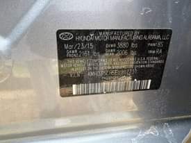 A picture of FOREIGN USED 2015 HYUNDAI ELANTRA 12M KADUNA