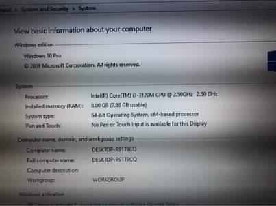 A picture of Laptop
