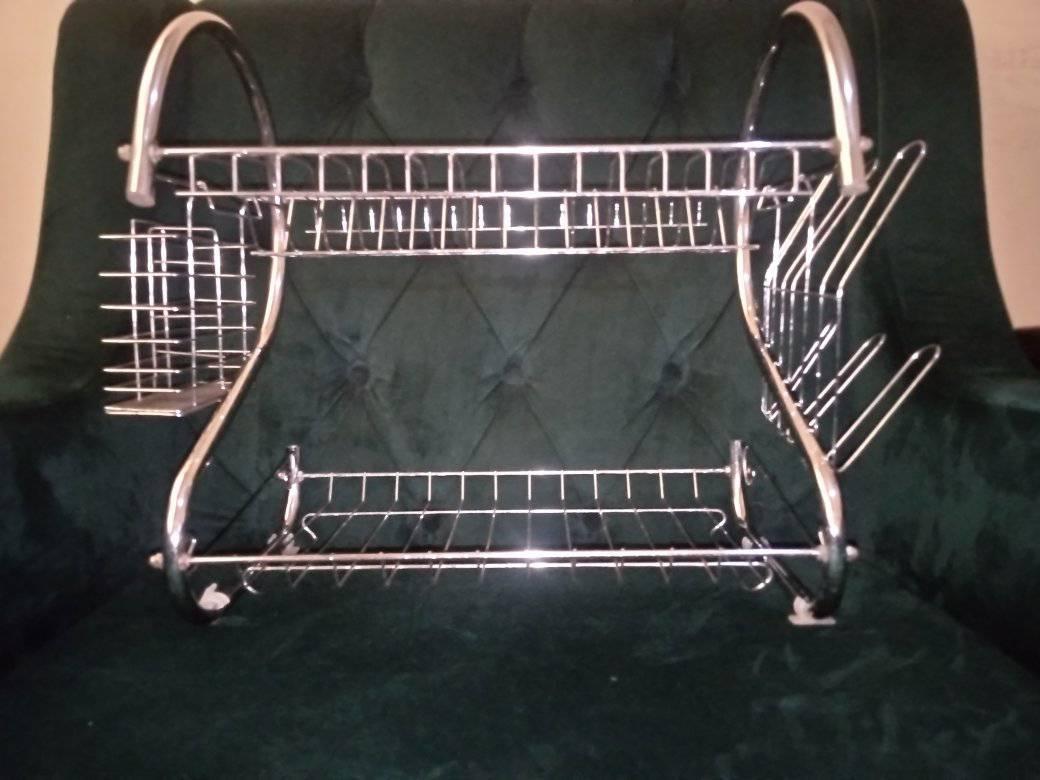 A picture of Rack for plates cups forks spoons and other utilities