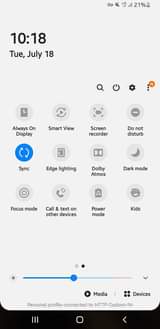 A picture of Samsung note 9