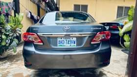 A picture of Direct 2011 Corolla tokunbo standard Engine Gear AC Interior Suspension