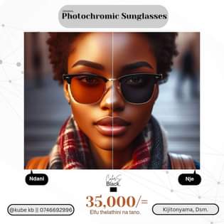 A picture of Miwani ya KUBADILIKA Rangi PHOTOCHROMIC GLASSES