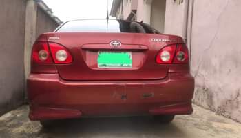 A picture of 10 months used Corolla sport 05 First user First registration