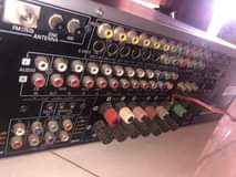 A picture of Harman kardon Amplifier Phillips blender and Ps4