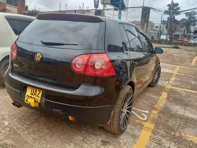 A picture of Golf GTI on..... sale in Kampala...... price....15m negotiable....UAZ.... number....... black