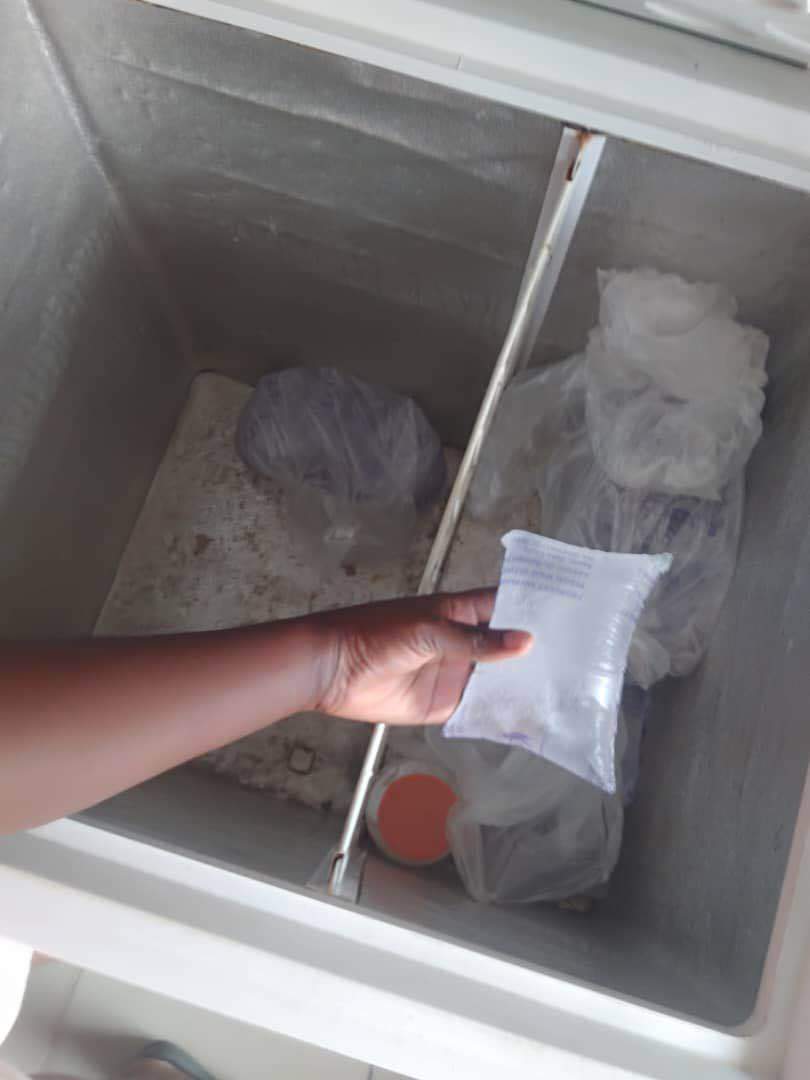 A picture of Awoof don land ooo Mortuary standards freezer 160L haeir thermocool