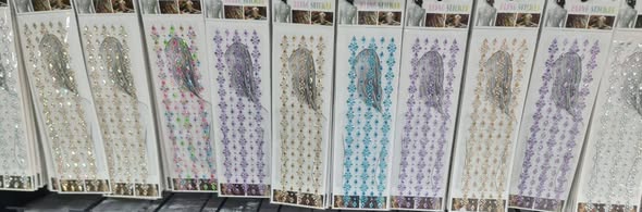 A picture of Rhinestone Stickers Self Adhesive Face Gems Stickers Hair Gems Stick