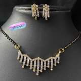 A picture of American diamond mangalsutra