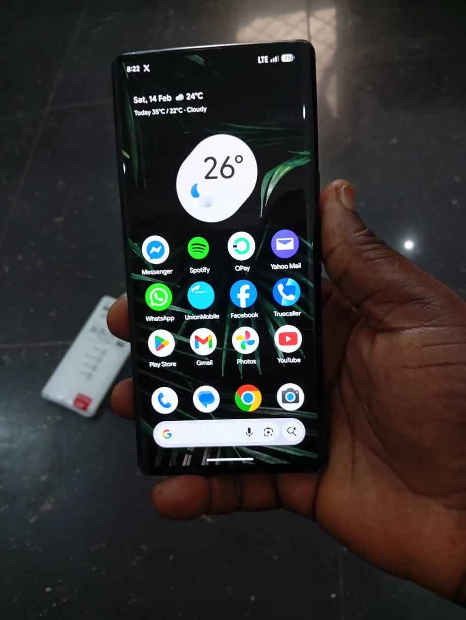 A picture of Google pixel 6 pro 12 GB RAM 128 GB ROM