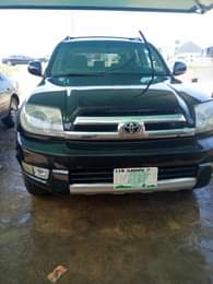 A picture of Toyota 4runer distress sale Price 2 8million Buyer settle 100k