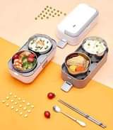 A picture of Electric Lunch box Double Layer Steps 4plates