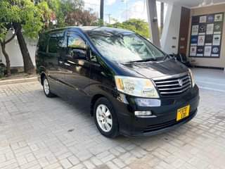 A picture of TOYOTA ALPHARD BLACK IN COLOUR YEAR 2005 ENGINE 2AZ CC