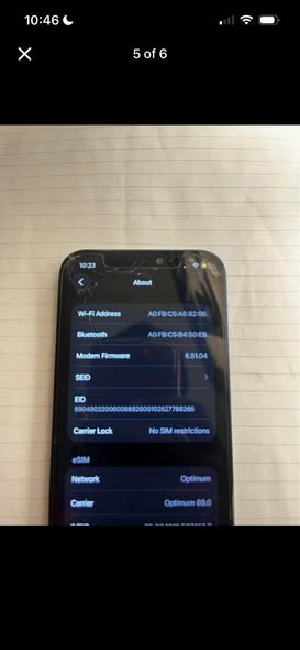 A picture of iPhone 12 128gb