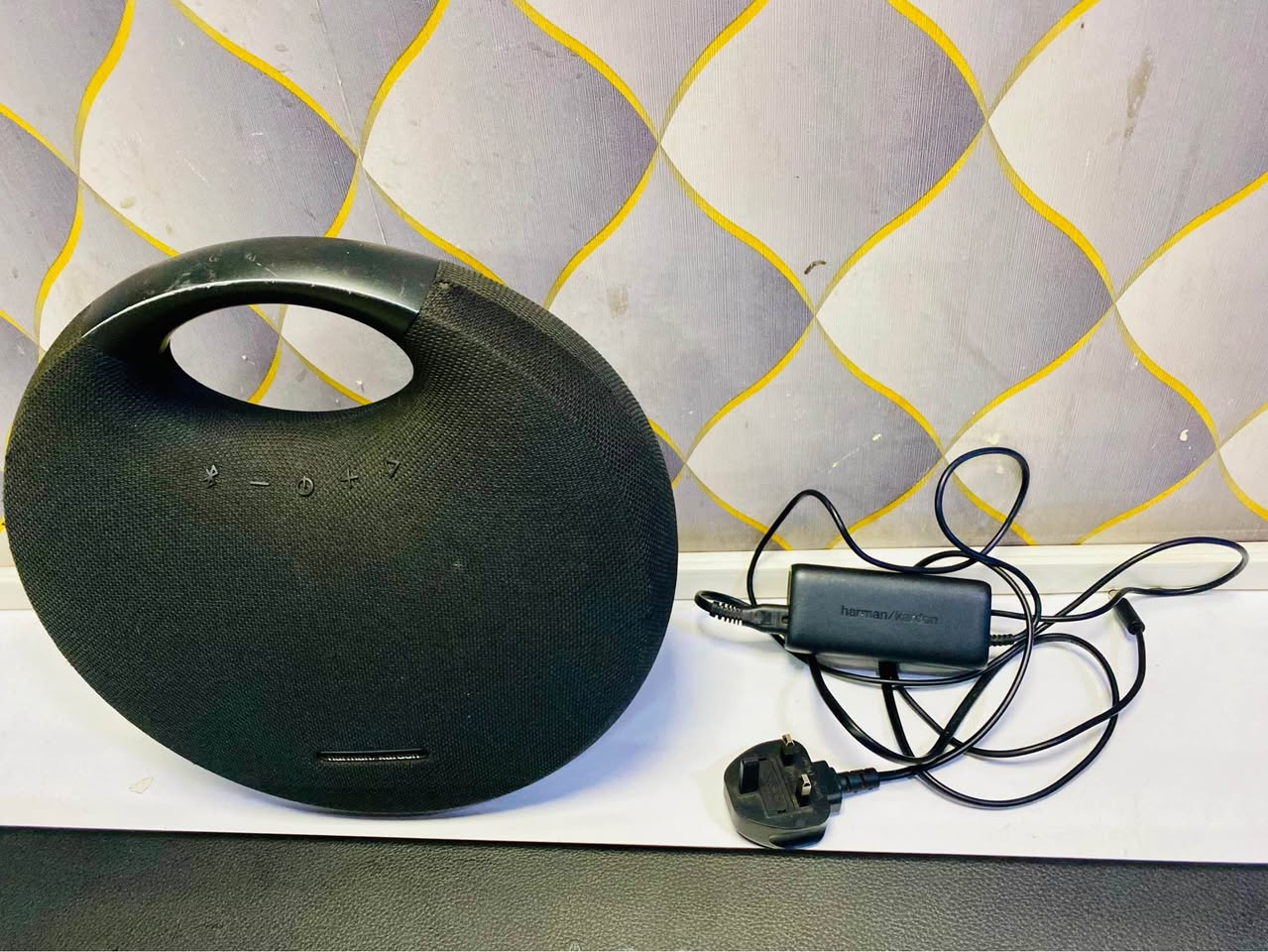 A picture of Harman kardon onyx studio 6 Bluetooth rechargeable powerful speaker at