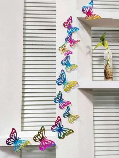 A picture of 3D butterfly stickers