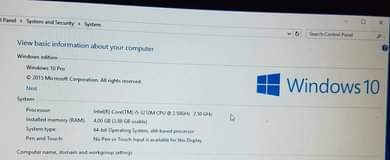 A picture of Dell i5 laptop