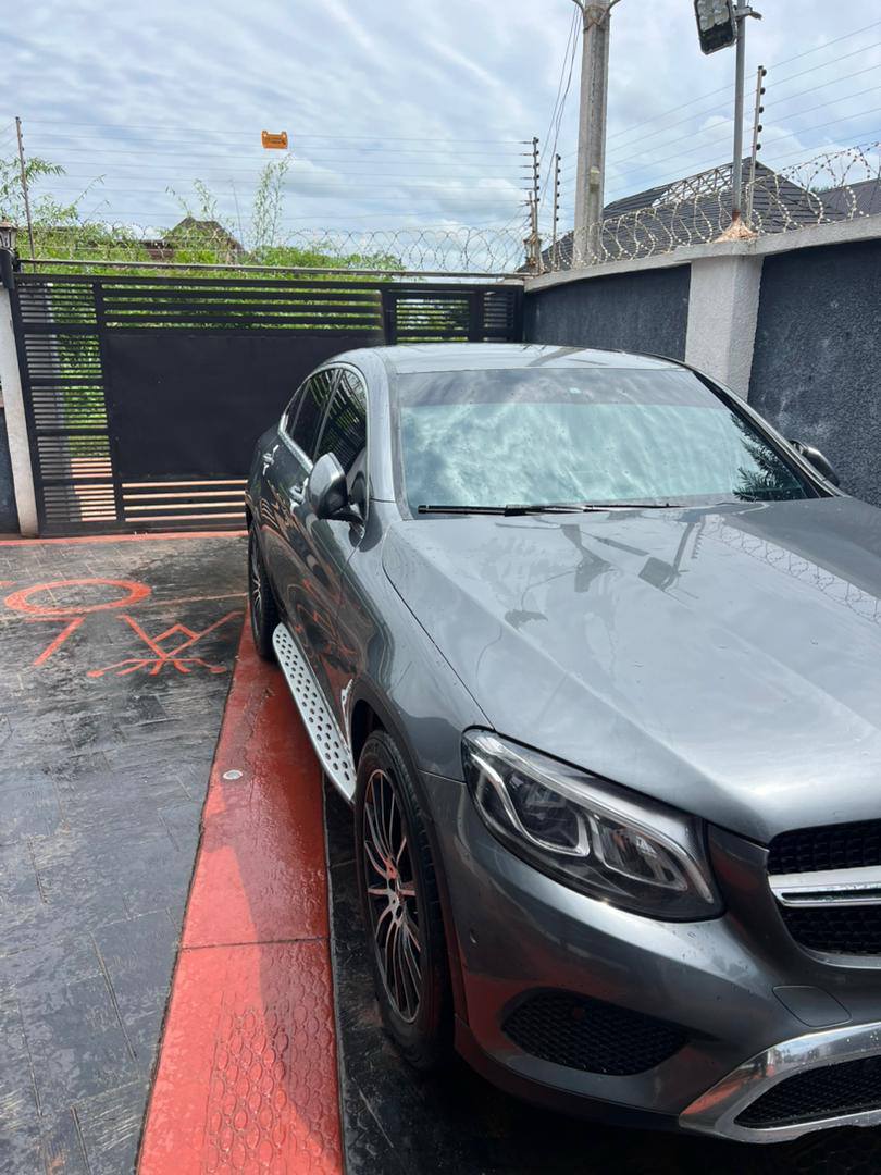A picture of Toks standard Glc300 coupe 2018 model Red and black interior