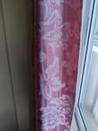 A picture of Curtains mapzia full length in cream and pink color