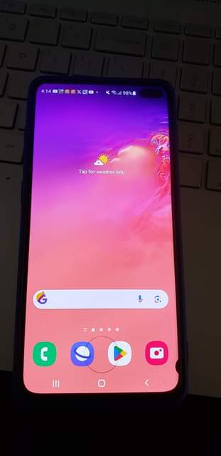 A picture of Samsung Galaxy S10 Plus 128GB call or whatsapp 0789026116