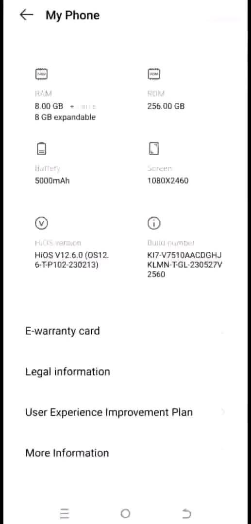 A picture of Tecno spark 10 09139231439