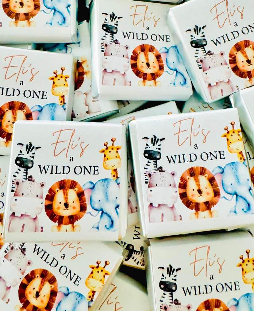 A picture of Our exquisite range of custom petite Belgian chocolates from wedding