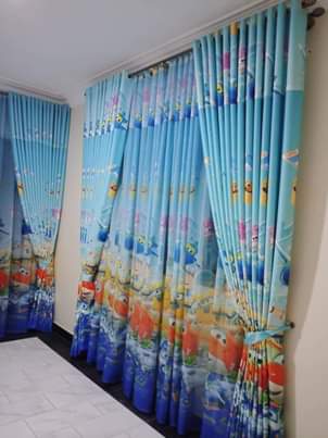 A picture of Curtains and rods
