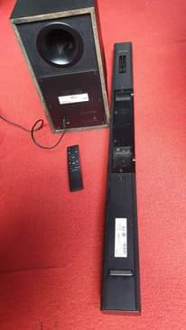 A picture of Samsung soundbar at 600k in Banda Kyambogo Call 0755625948 or