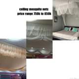 A picture of Wall mounted and ceiling mosquito nets