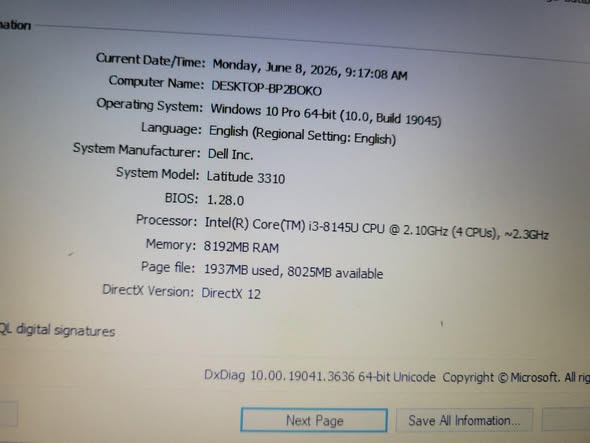 A picture of Dell latitude 3310